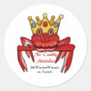 Recherche de crabe drôle autocollants Animal