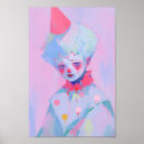 Recherche de clown triste posters Coloré