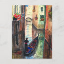 Recherche de gondoliers cartes postales Venice