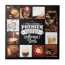 Recherche de café français carreaux Typographie