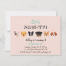 Recherche de de chiot anniversaire invitations Pawty