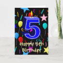 Recherche de 5 ans vœux cartes Pour enfants