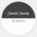 Recherche de réunions autocollants Nom