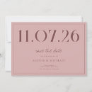 Recherche de minimalist wedding save the dates Pour elle