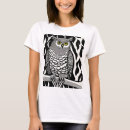 Recherche de hibou noir et blanc tshirts Nature