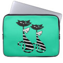 Recherche de chat ordinateurs portables housses Chat noir et blanc