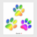 Recherche de empreinte de patte bleu autocollants Chat