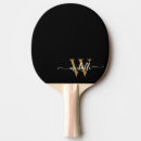 Recherche de or noir raquettes ping pong Typographie