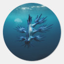 Recherche de limaces autocollants Dragon bleu