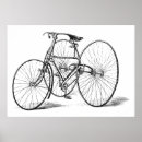 Recherche de tricycle posters Noir et blanc