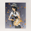 Recherche de musiciens de jazz puzzles Saxophone