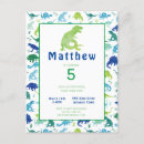 Recherche de de t rex anniversaire invitations Enfants