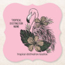 Recherche de flamants roses dessous de verres Feuille