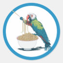 Recherche de perroquets autocollants Illustration