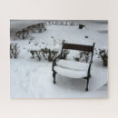 Recherche de banc de parc puzzles Hiver
