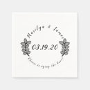Recherche de logo mariage serviettes Moderne