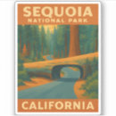 Recherche de forêt de séquoia autocollants Camping