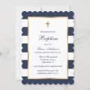Recherche de or baptême invitations Bleu