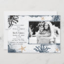 Recherche de corail bleu invitations Élégant