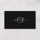 Recherche de styliste cartes visite Monogramme