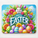Recherche de oeufs mignons tapis souris Lapin