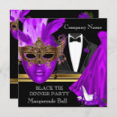 Recherche de mardi gras ball invitations Violet