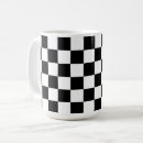 Recherche de damier noir tasses Rétro
