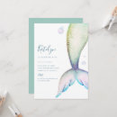 Recherche de mermaid anniversaire invitations Mignon