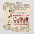 Recherche de fraise de chocolat invitations Cône de crème glacée