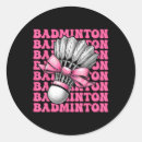 Recherche de fan de tennis autocollants Conception de badminton