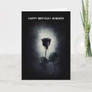 Recherche de goth vœux cartes Rose noir