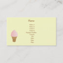 Recherche de magasin de crème glacée cartes visite Doux