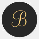 Recherche de monogramme b autocollants Initiales