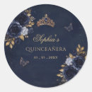 Recherche de papillon bleu autocollants Quinceanera