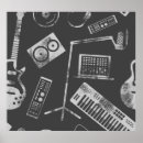 Recherche de microphone posters Musique