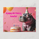 Recherche de hippopotame joyeux anniversaire cartes invitations Animal