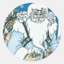 Recherche de père noël noir et blanc autocollants Vintage