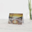 Recherche de peinture originale vœux cartes Neige