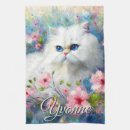 Recherche de chat persan table linges Blanc