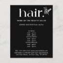Recherche de menu prospectus Coiffeur