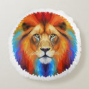 Recherche de lion coussins Arc en ciel