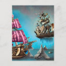 Recherche de pirate rose cartes postales Pirates