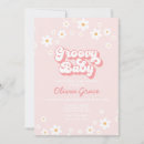 Recherche de rectangle daisy baby shower invitations Floral