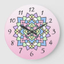 Recherche de mandala coloré horloges Dessin