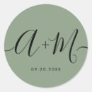 Recherche de monogramme vert autocollants Pour eux