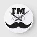 Recherche de moustache horloges Noir
