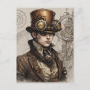 Recherche de gentleman cartes postales Steampunk