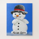 Recherche de bonhommes de neige puzzles Pour enfants