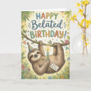 Recherche de en retard anniversaire cartes Aquarelle
