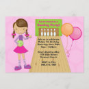 Recherche de partie de bowling invitations Rose